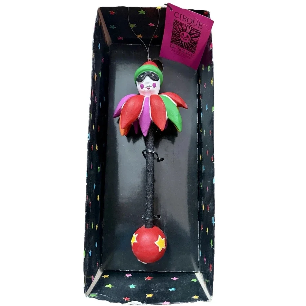 cirque du soleil clown on a ball - by department 56 New in Box. last One.